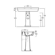 Пьедестал для раковины SIMAS EVOLUTION EVO 03 bia Пьедестал для раковины SIMAS EVOLUTION EVO 03 bia